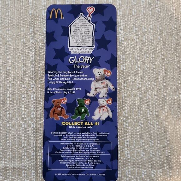 New in box vintage set of McDonalds Happy Meal Ty international beanie baby - Picture 8 of 14